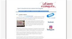 Desktop Screenshot of lafuenteescenografia.com