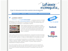 Tablet Screenshot of lafuenteescenografia.com